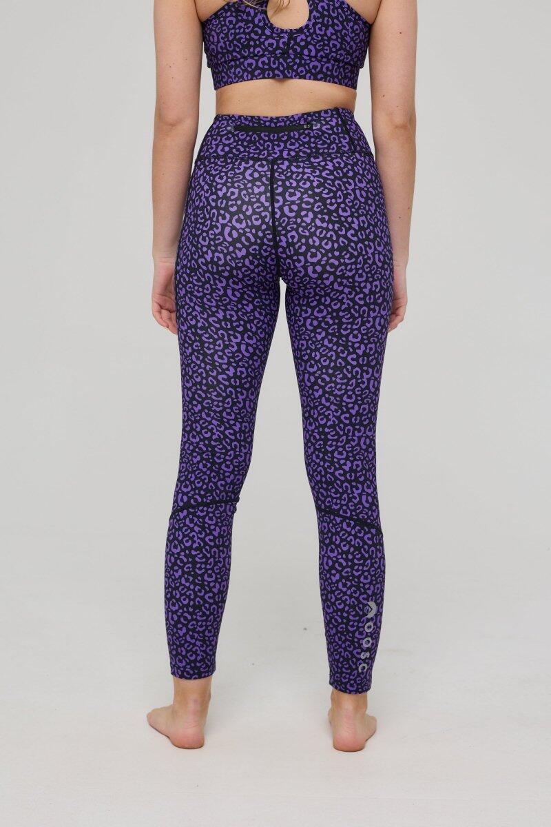 Dames Fitness Legging Hoge Taille Infinite Purple Leopard 2/5