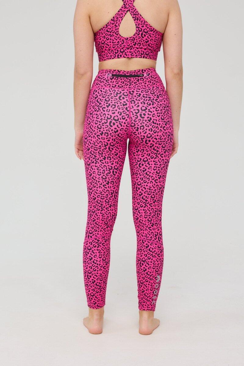 Dames Fitness Legging Hoge Taille Infinite Pink Leopard 2/5