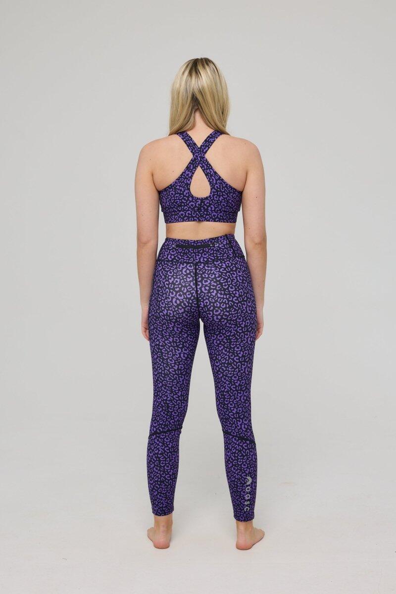 Dames Fitness Legging Hoge Taille Infinite Purple Leopard 5/5