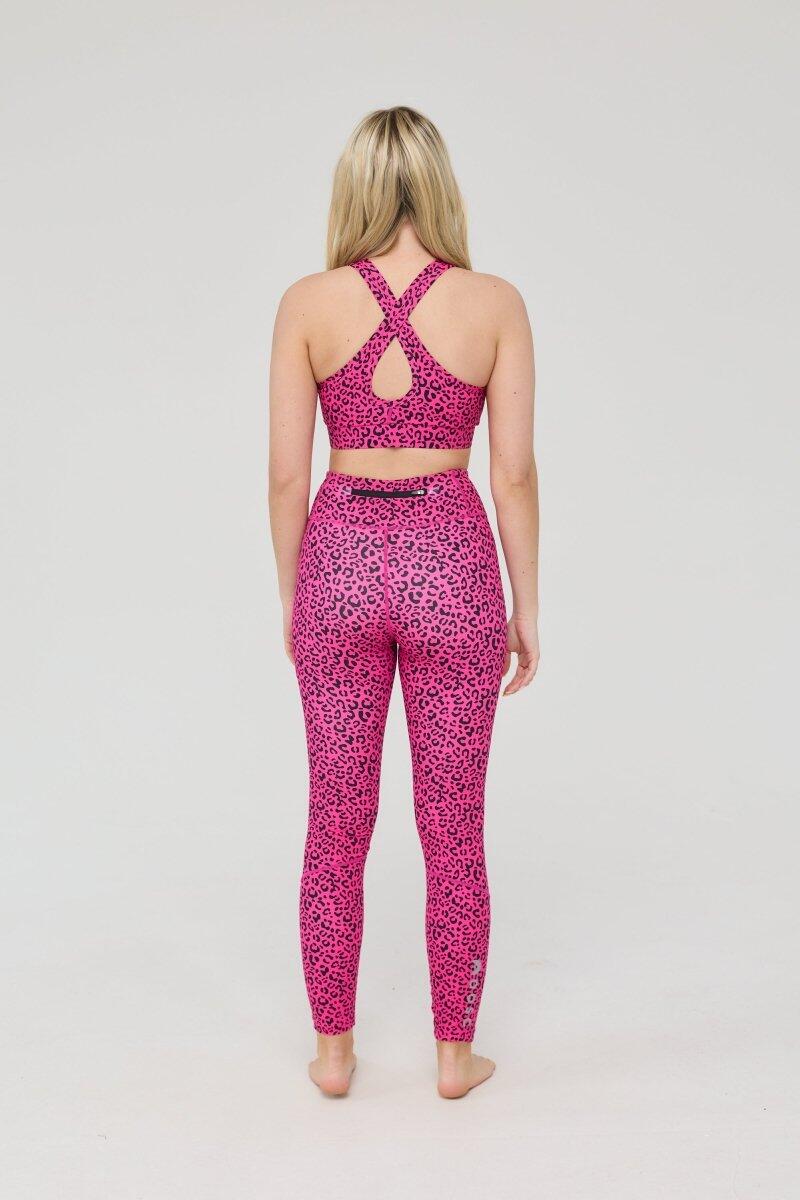 Dames Fitness Legging Hoge Taille Infinite Pink Leopard 5/5