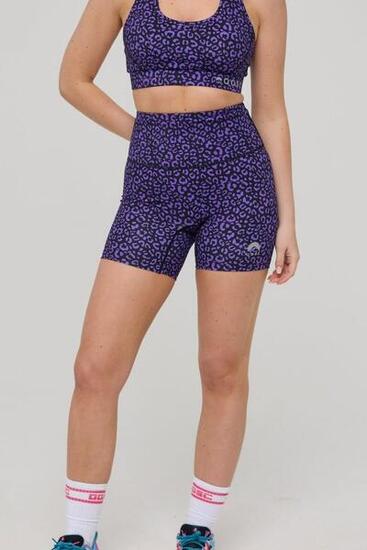 Short taille haute Infinite - Léopard violet