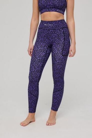 Infinite High Waisted Leggings - Paarse Luipaard