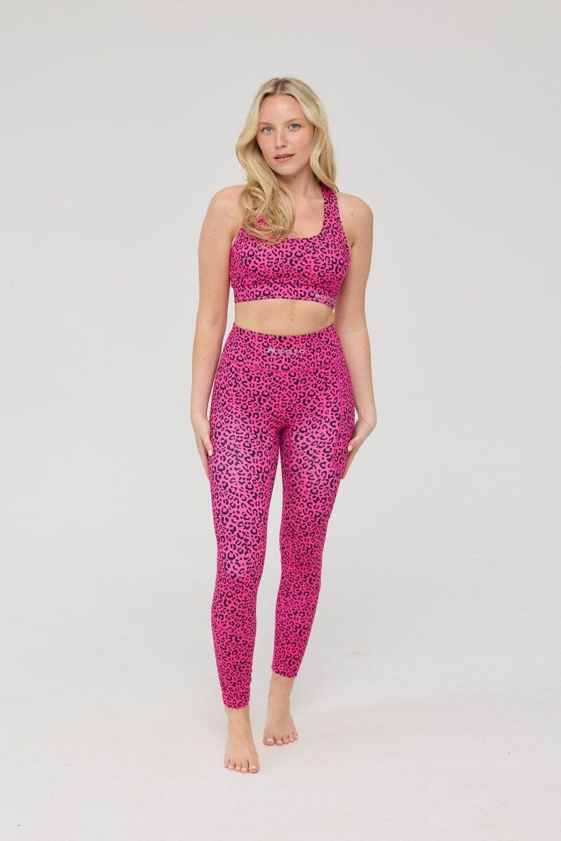 Soutien Desportivo Elite Crossback de Suporte Elevado - Rosa Leopardo 5/6