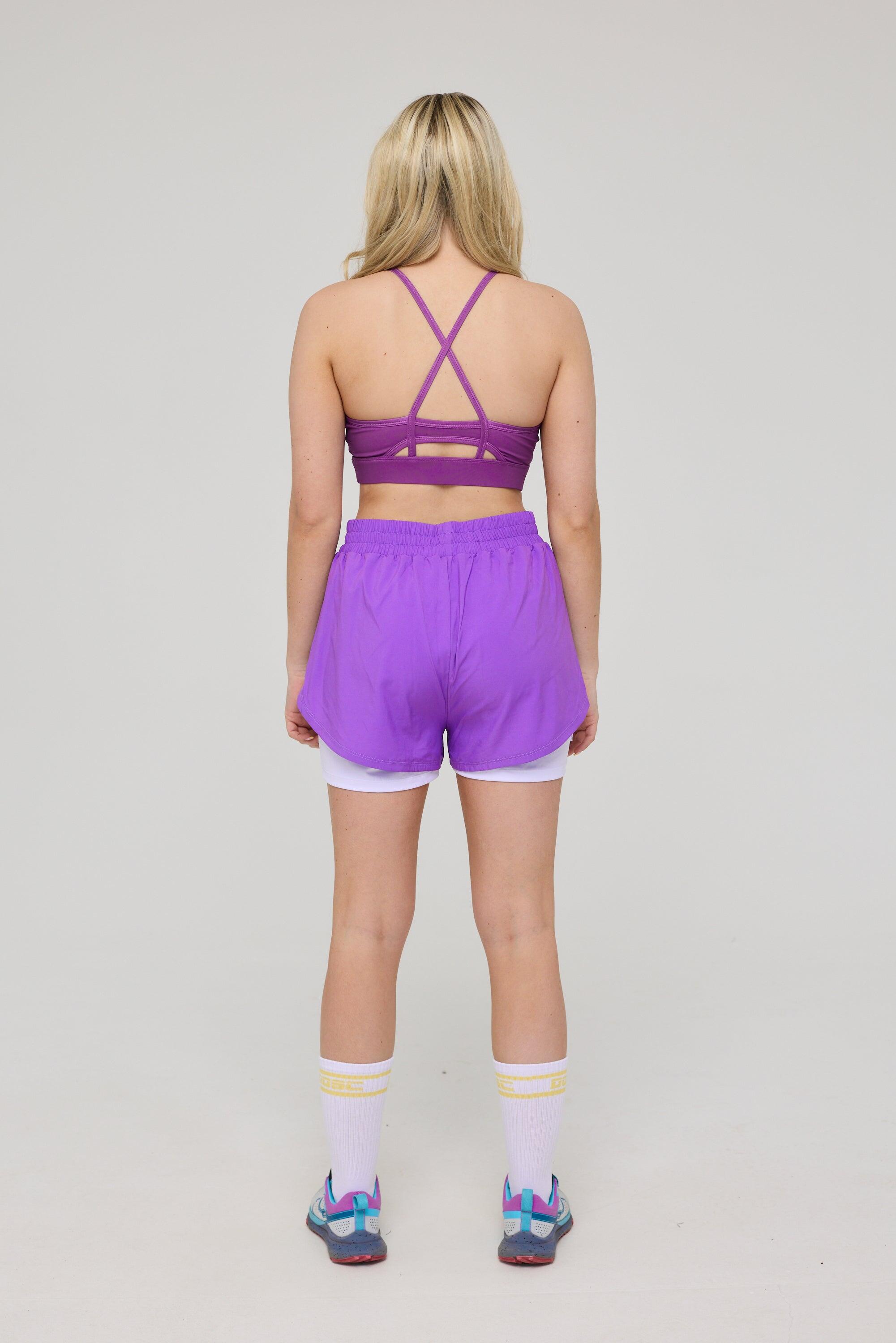 Brassière de sport Infinite maintien moyen - Violet 4/6