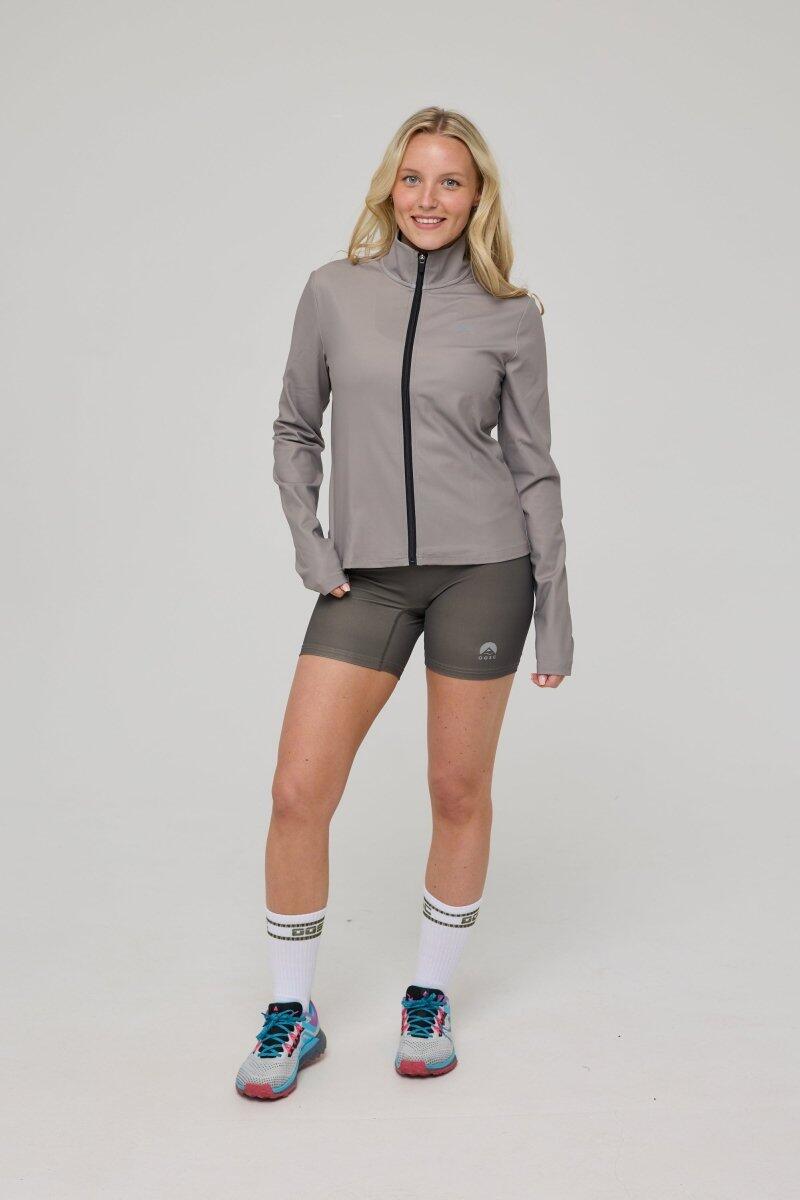 Infinite Cropped Zipped Jacket - Khaki 2/6