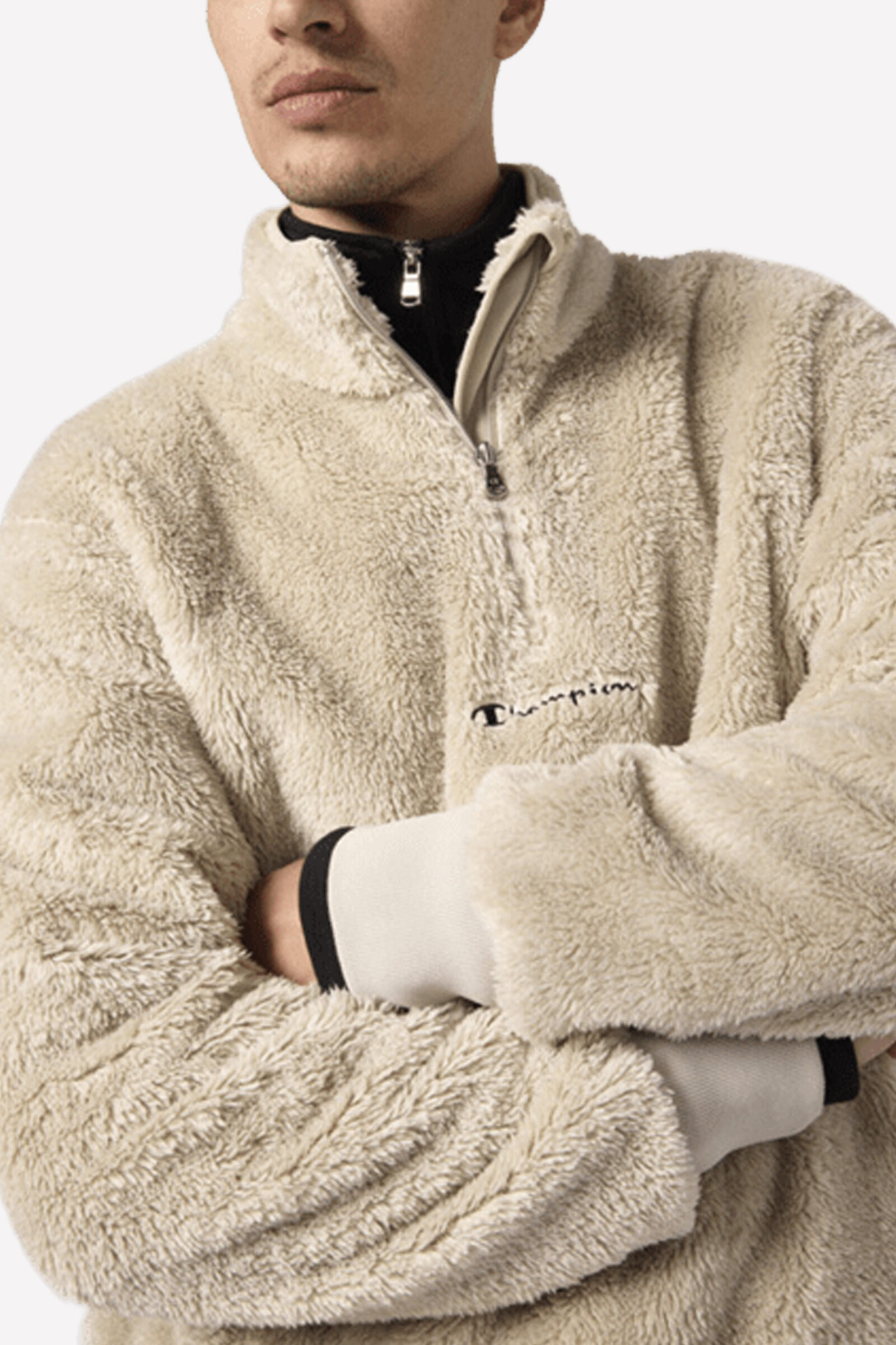 Champion Forro Polar Half Zip Beige 3/5