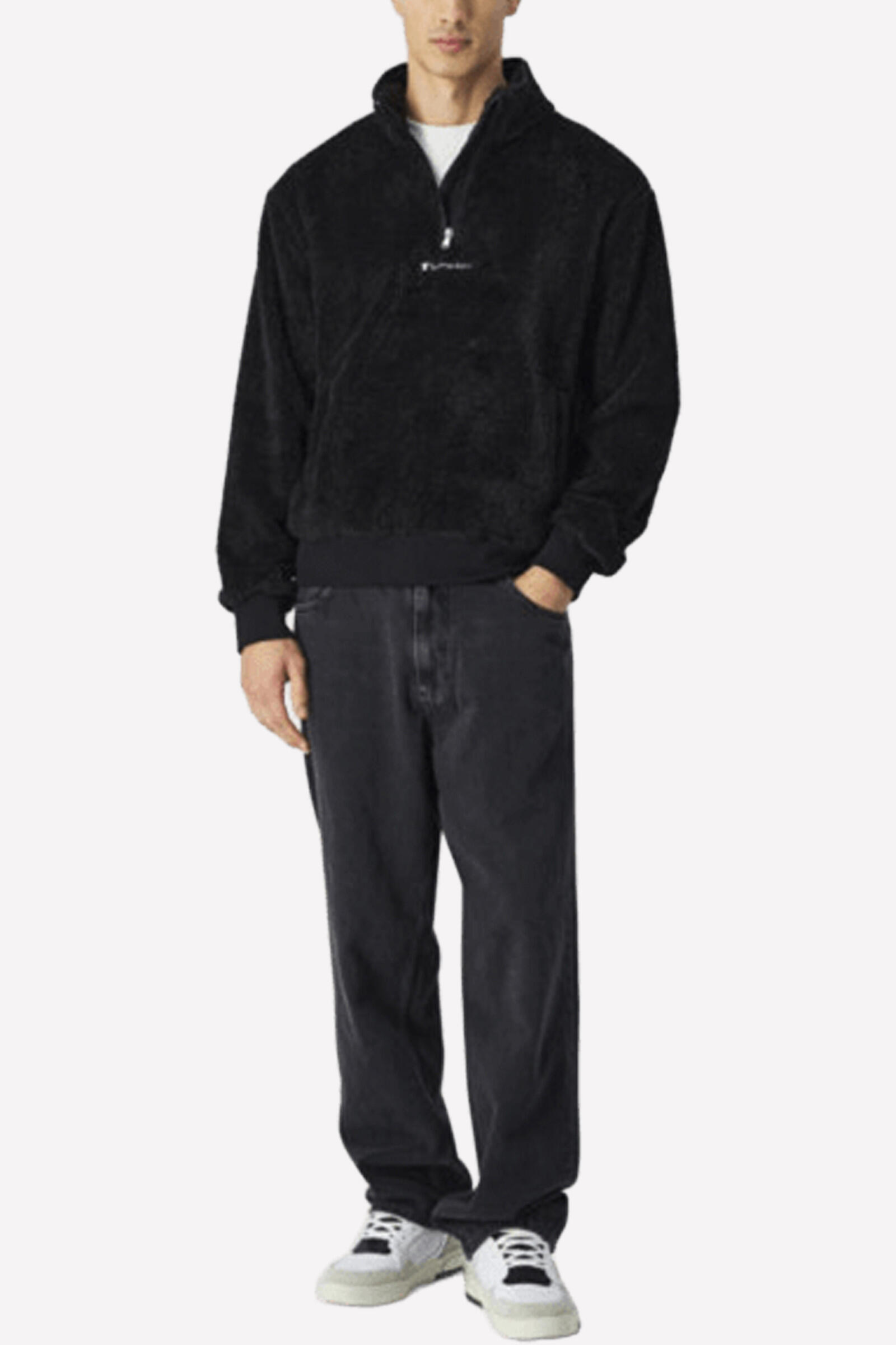 Champion Forro Polar Half Zip Negro 4/4
