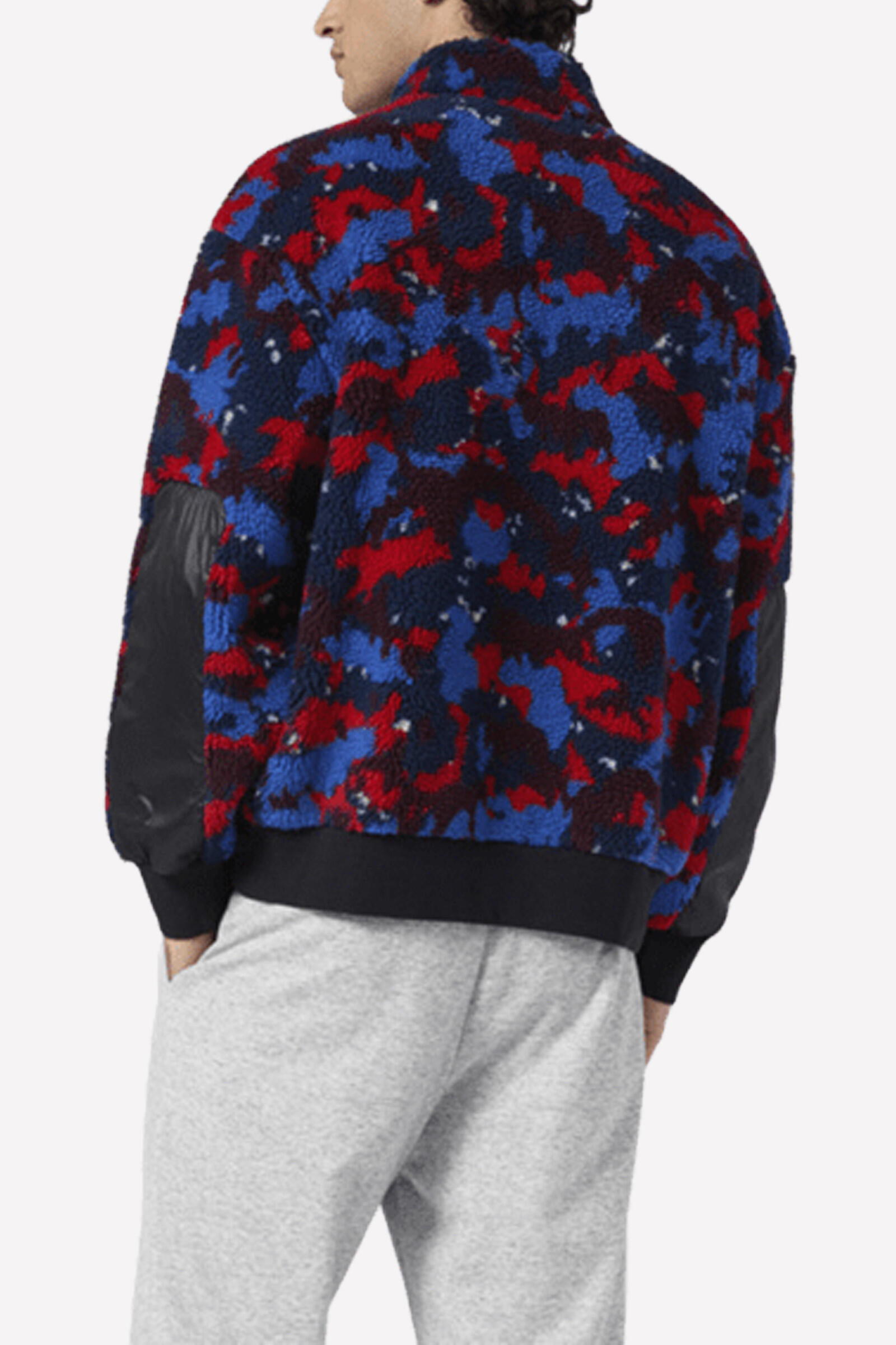 Champion Forro Polar Half Zip Top Negro/azul/rojo 2/5