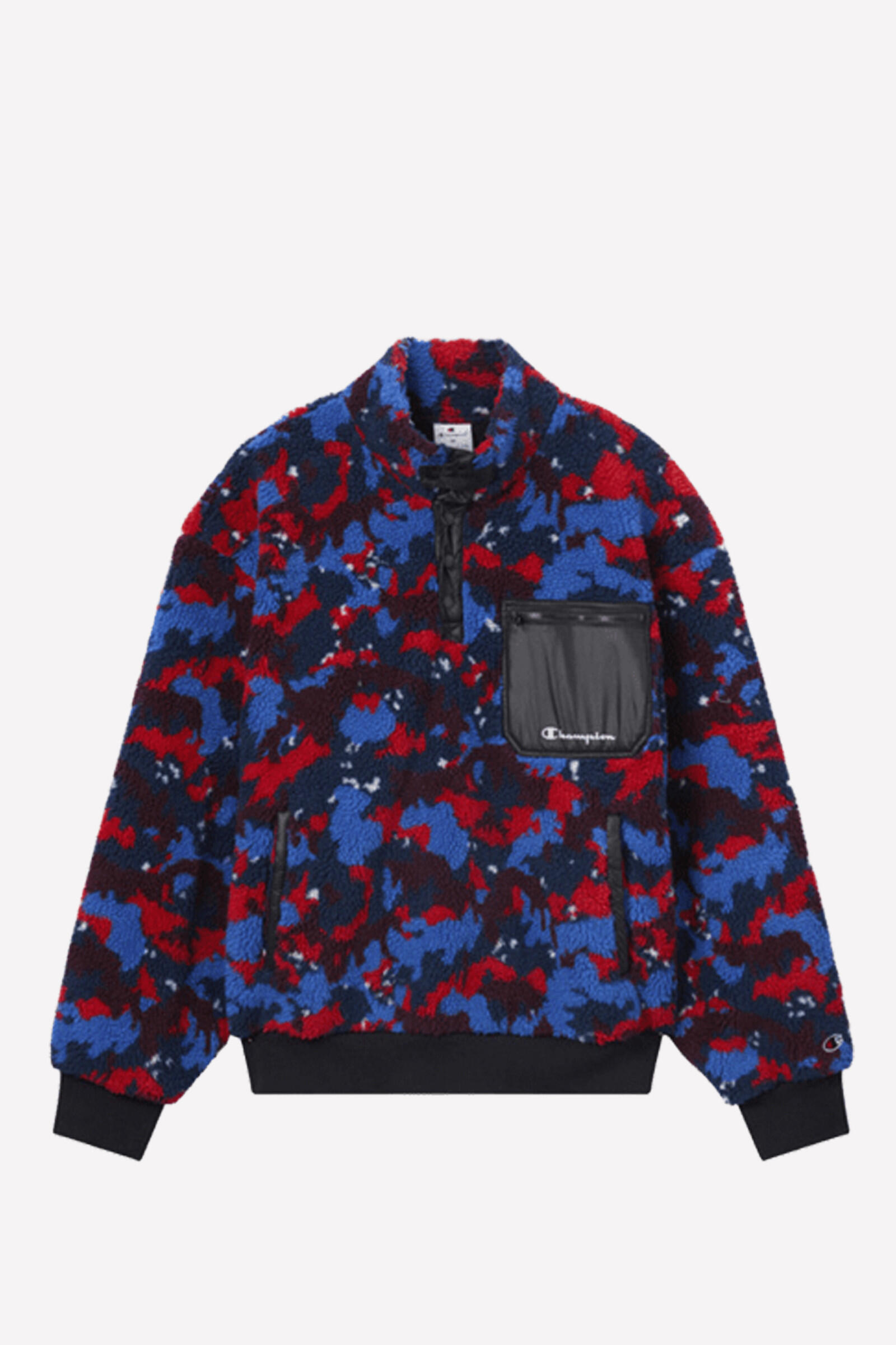 Champion Forro Polar Half Zip Top Negro/azul/rojo 5/5