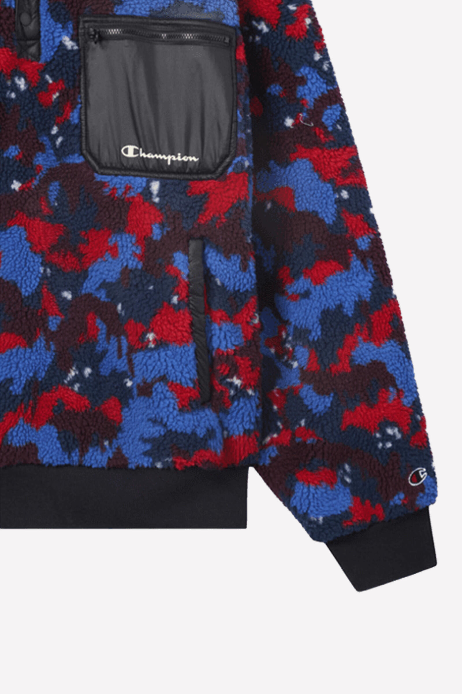 Champion Forro Polar Half Zip Top Negro/azul/rojo 4/5