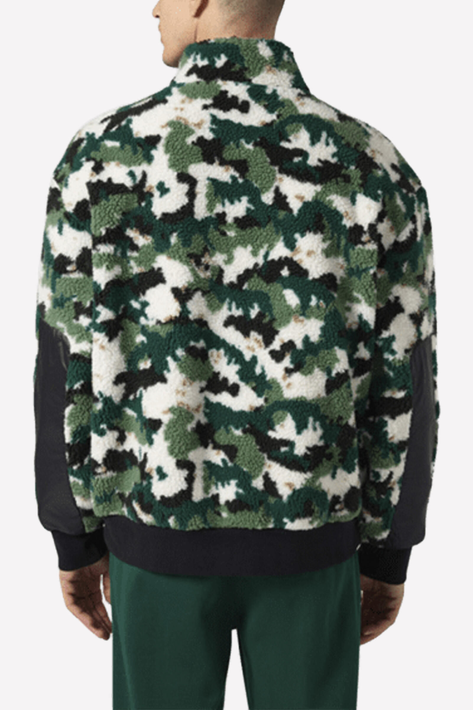 Champion Forro Polar Half Zip Top Blanco/negro/verde 2/5