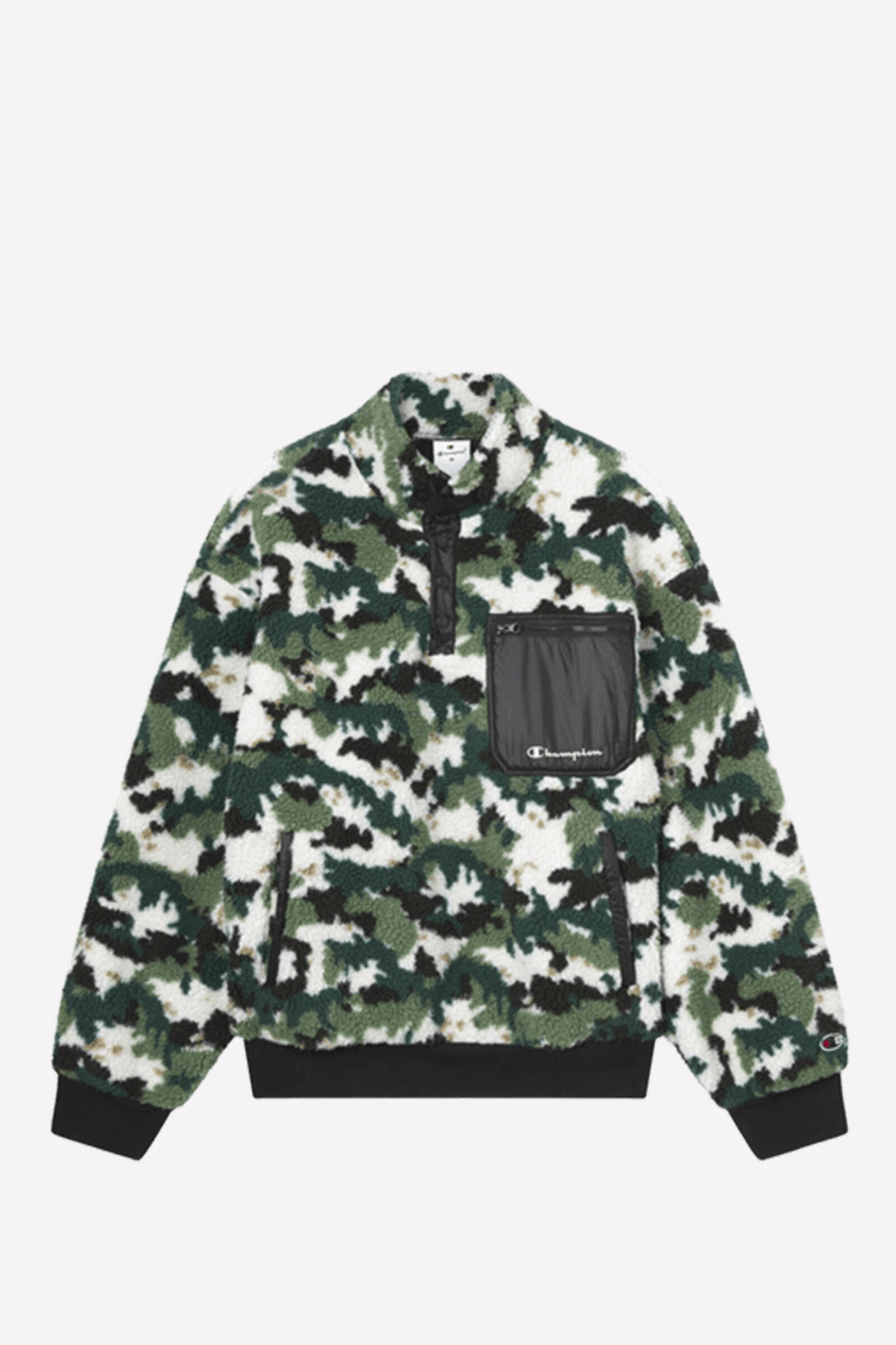 Champion Forro Polar Half Zip Top Blanco/negro/verde 5/5