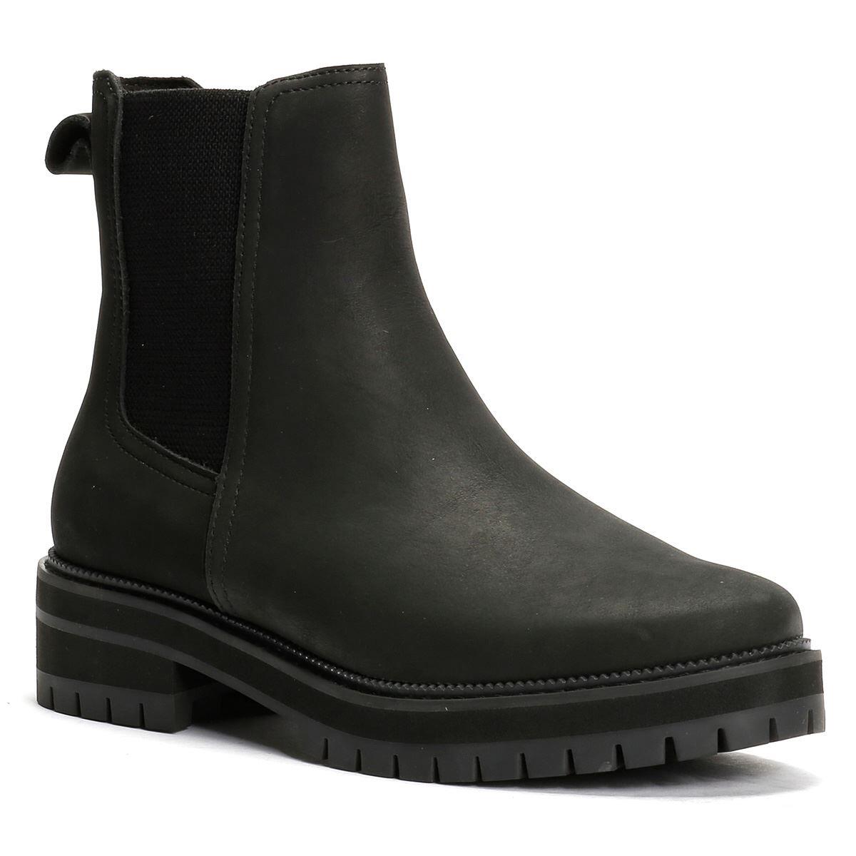 TOMS Bennet Leather Women's Black Boots 2/6