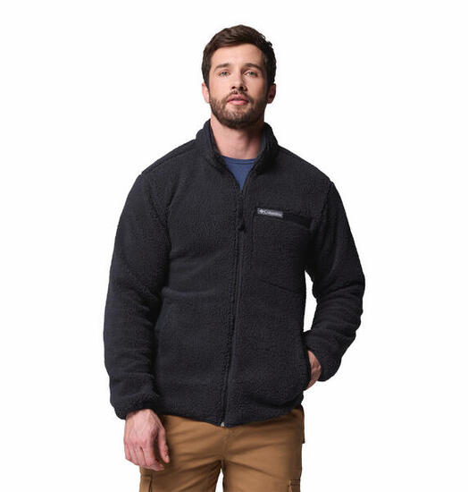 Felpa senza cappuccio Uomo Rugged Ridge™ High Pile Full Zip Nero