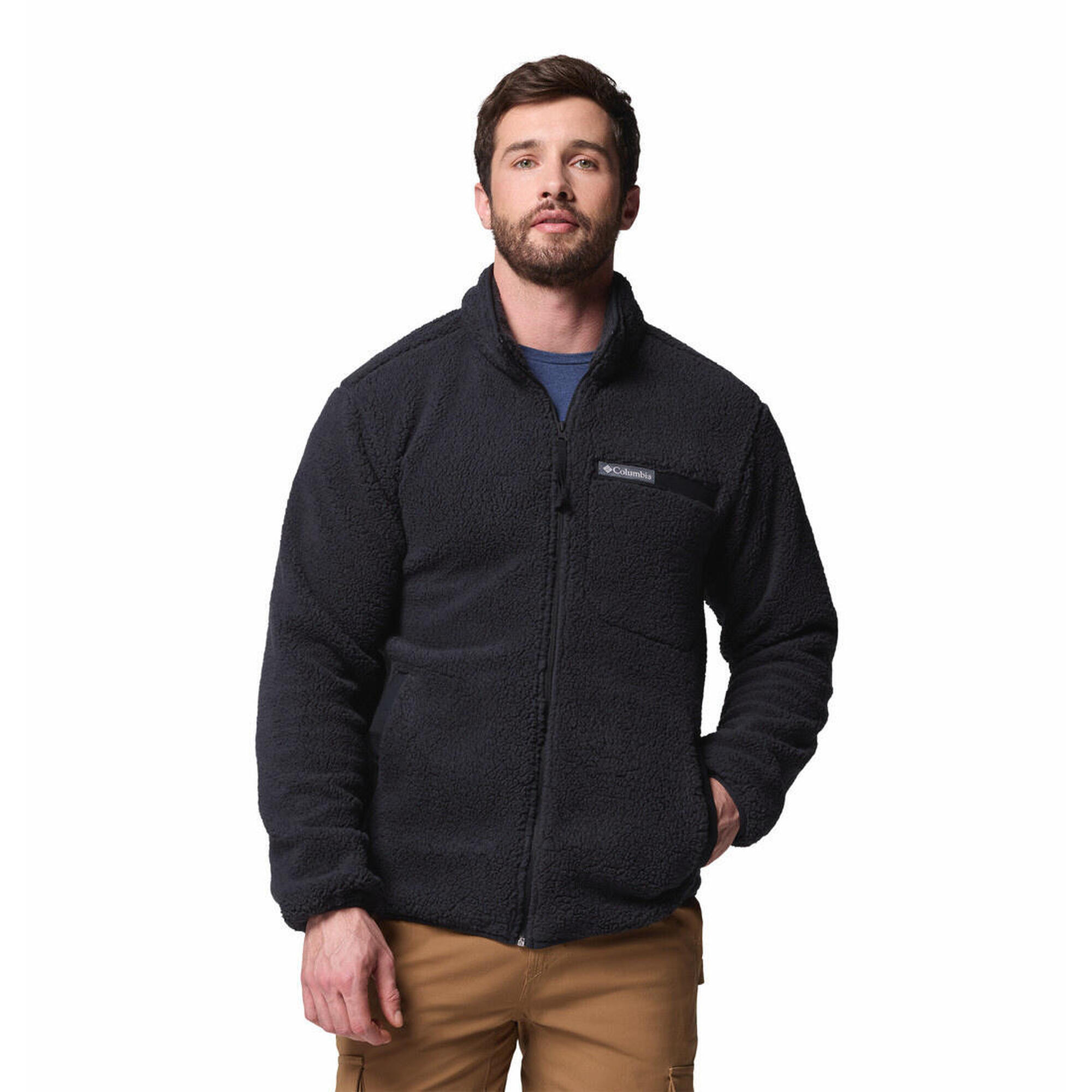 Columbia - Polaires Et Pulls - Columbia Rugged Ridge™ High Pile Full Zip - Black - Sweat-shirt - Noir - Decathlon