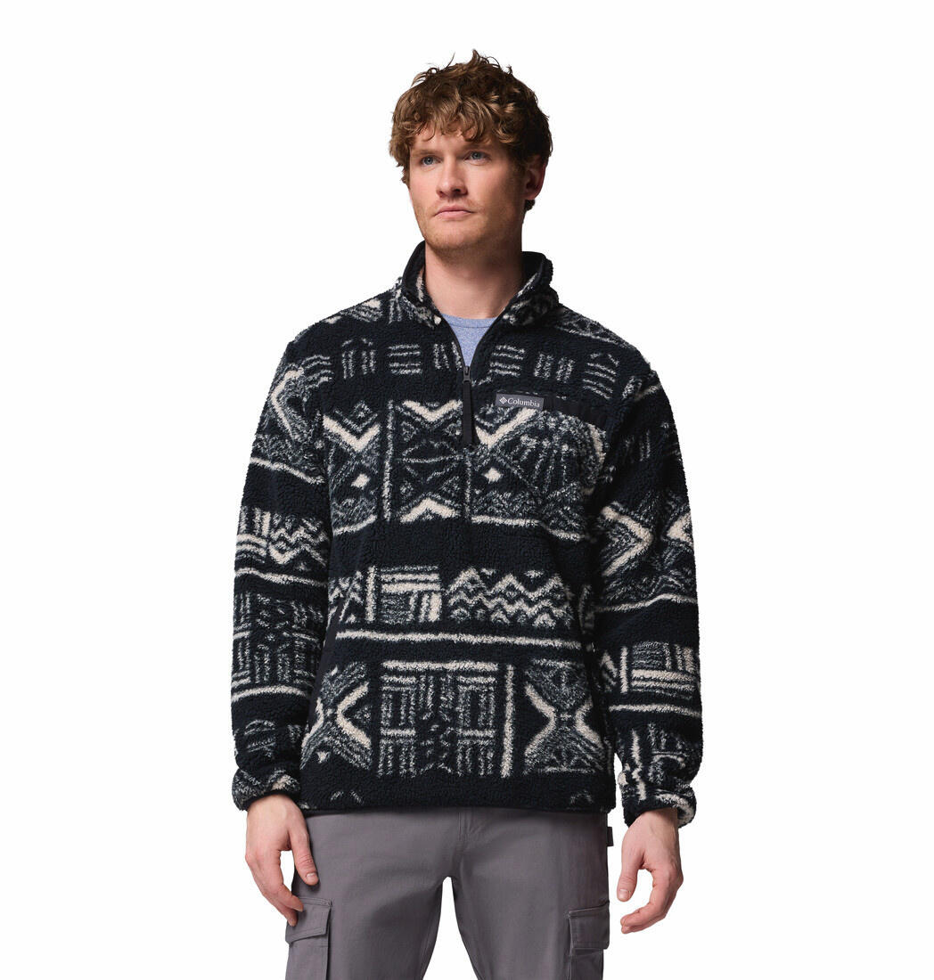 Columbia Rugged Ridge Sherpa ½ Zip Herren Fleecejacke Outdoor 2135471 schwarz 5/6