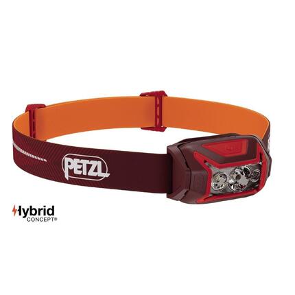 Czołówka PETZL ACTIK CORE Czerwona 625 lumenów ładowalna USB‑C regulowany pasek