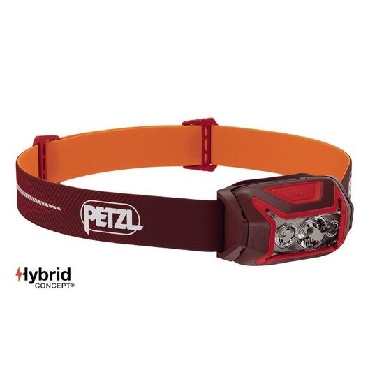 Czołówka PETZL ACTIK CORE Czerwona 625 lumenów ładowalna USB‑C regulowany pasek