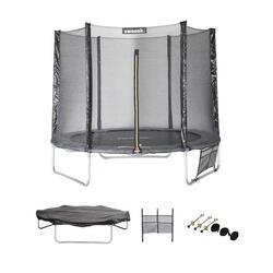 Trampoline 250 cm, vert, avec accessoires | sweeek