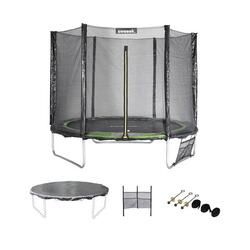Trampoline 250 cm, vert, avec accessoires | sweeek