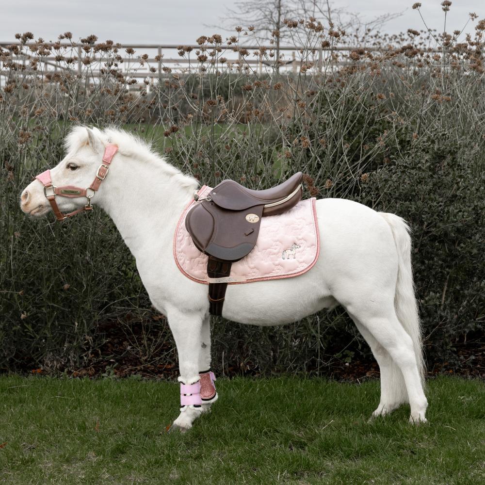 Tapis paillettes de licorne pony light rose 3/4