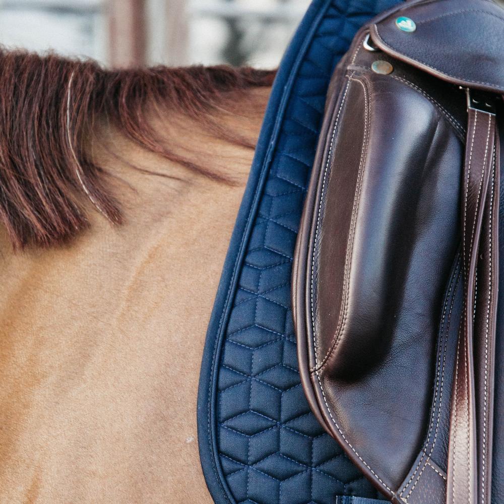 Tapis de selle classic dressage marine 3/7