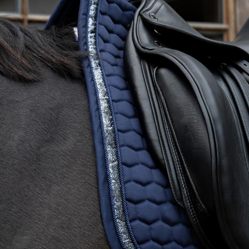 Tapis glitter band dressage marine 3/7