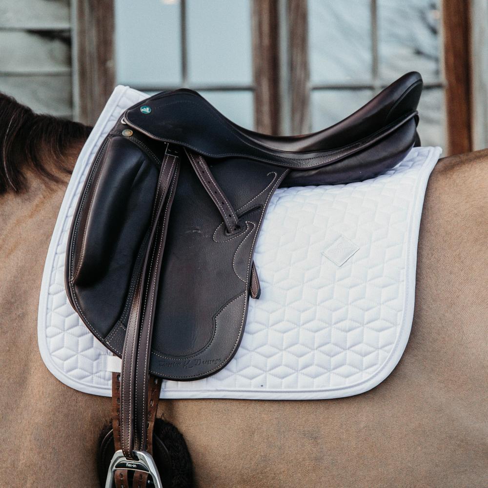 Schabracke classic Dressur weiss 4/5