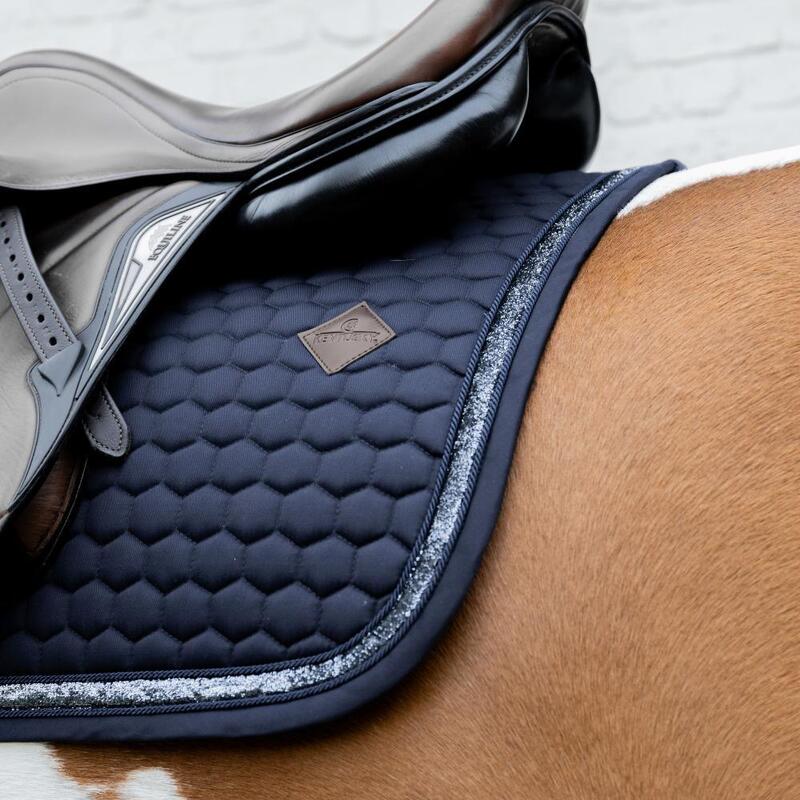 Kentucky Zadeldek Glitter Band Blauw -