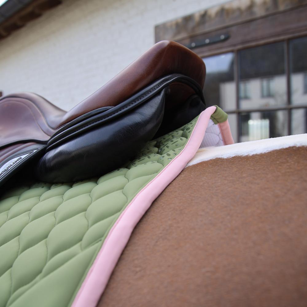Tapis softshell onion quilt jumping kaki-vieille rose 3/5