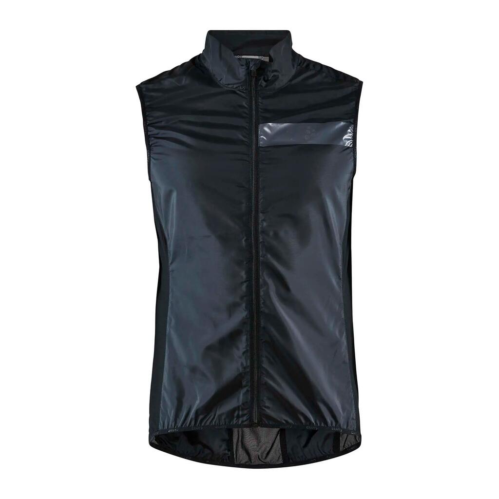 MENS ESSENCE LIGHT WIND CYCLE VEST BLACK