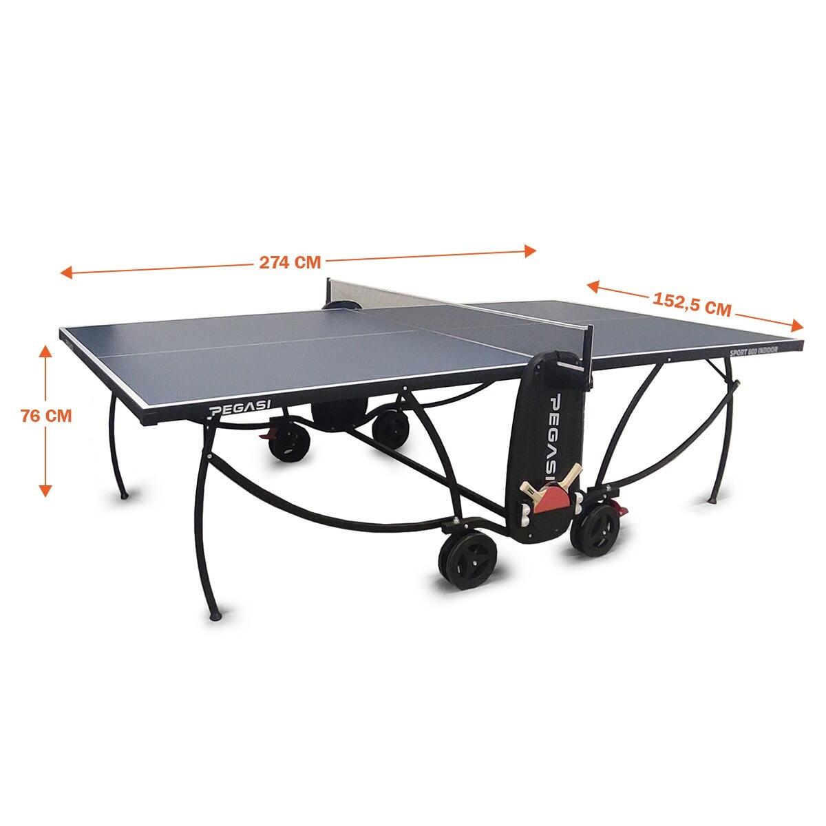 Table de tennis de table pegasi 800 bleu intérieur 4/6