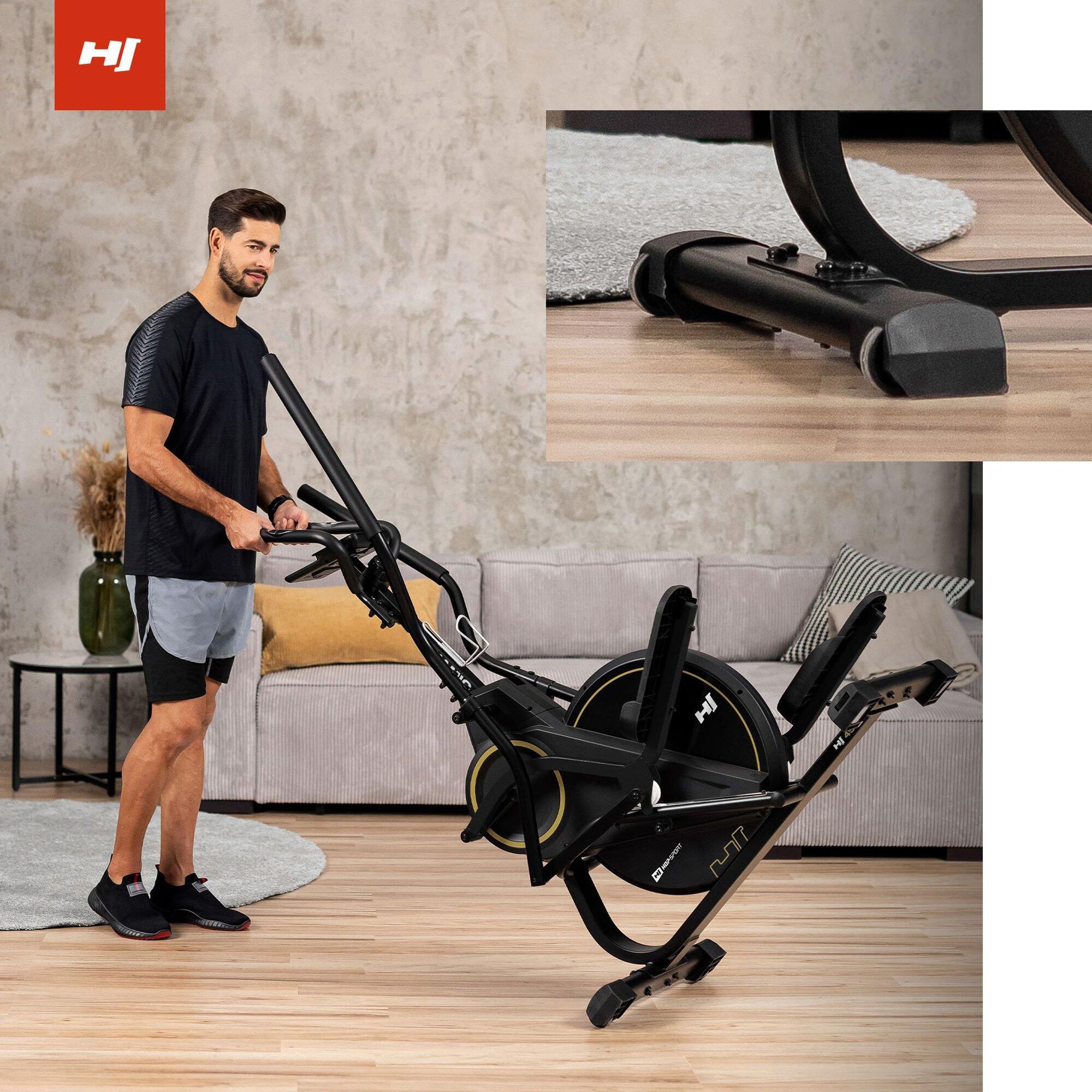 Vélo elliptique climber stepper magnétique Hop-Sport HS-450B Dynamic, Doré 6/7
