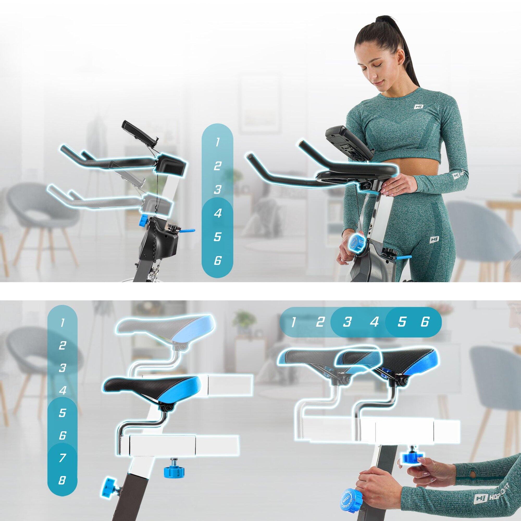 Cyclette Indoor Cycling HS-045IC Bravo blu 3/7