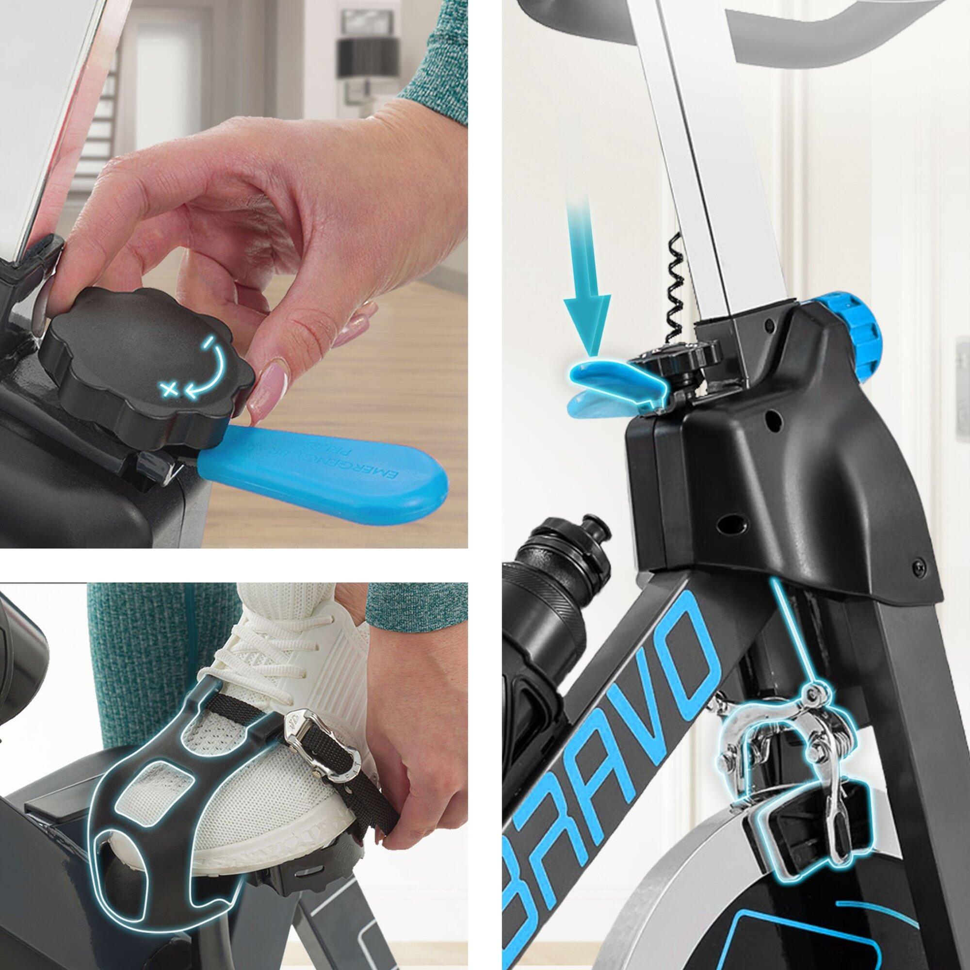 Cyclette Indoor Cycling HS-045IC Bravo blu 6/7