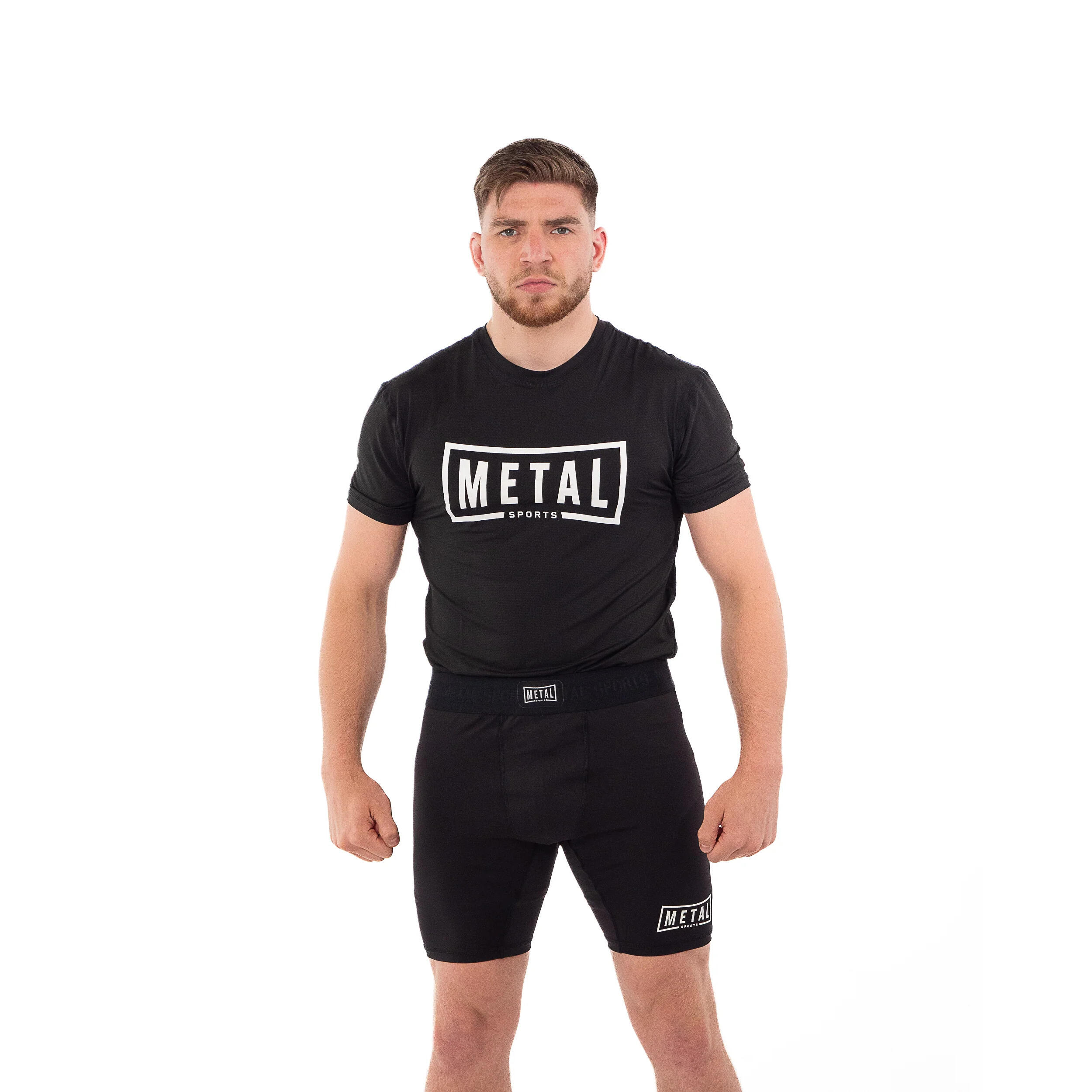 Metal Boxe - Maillot D'Entraînement Metal Boxe - Maillot Manches Courtes - Noir - Decathlon