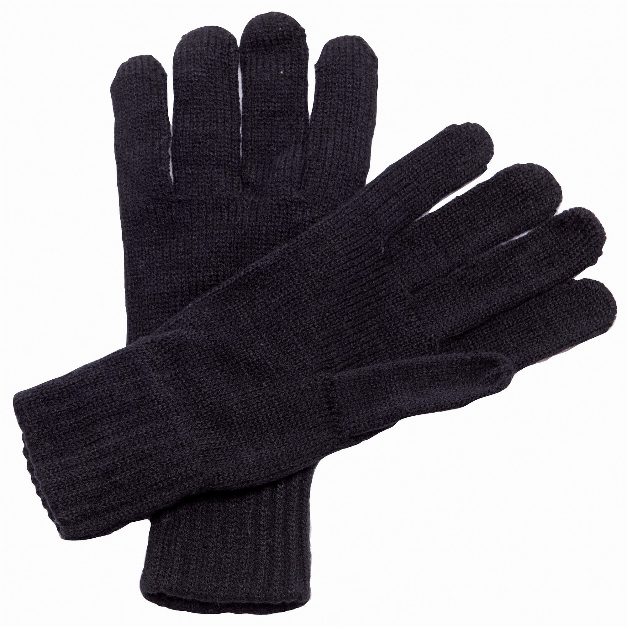 REGATTA Unisex Knitted Winter Gloves (Black)