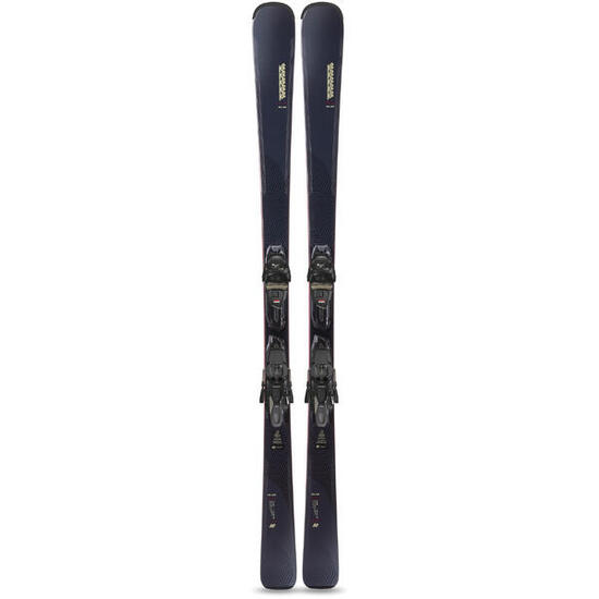Narty damskie K2 BLUR 74 W - ERC 11 TCx light Quikclik black - anthracite SET