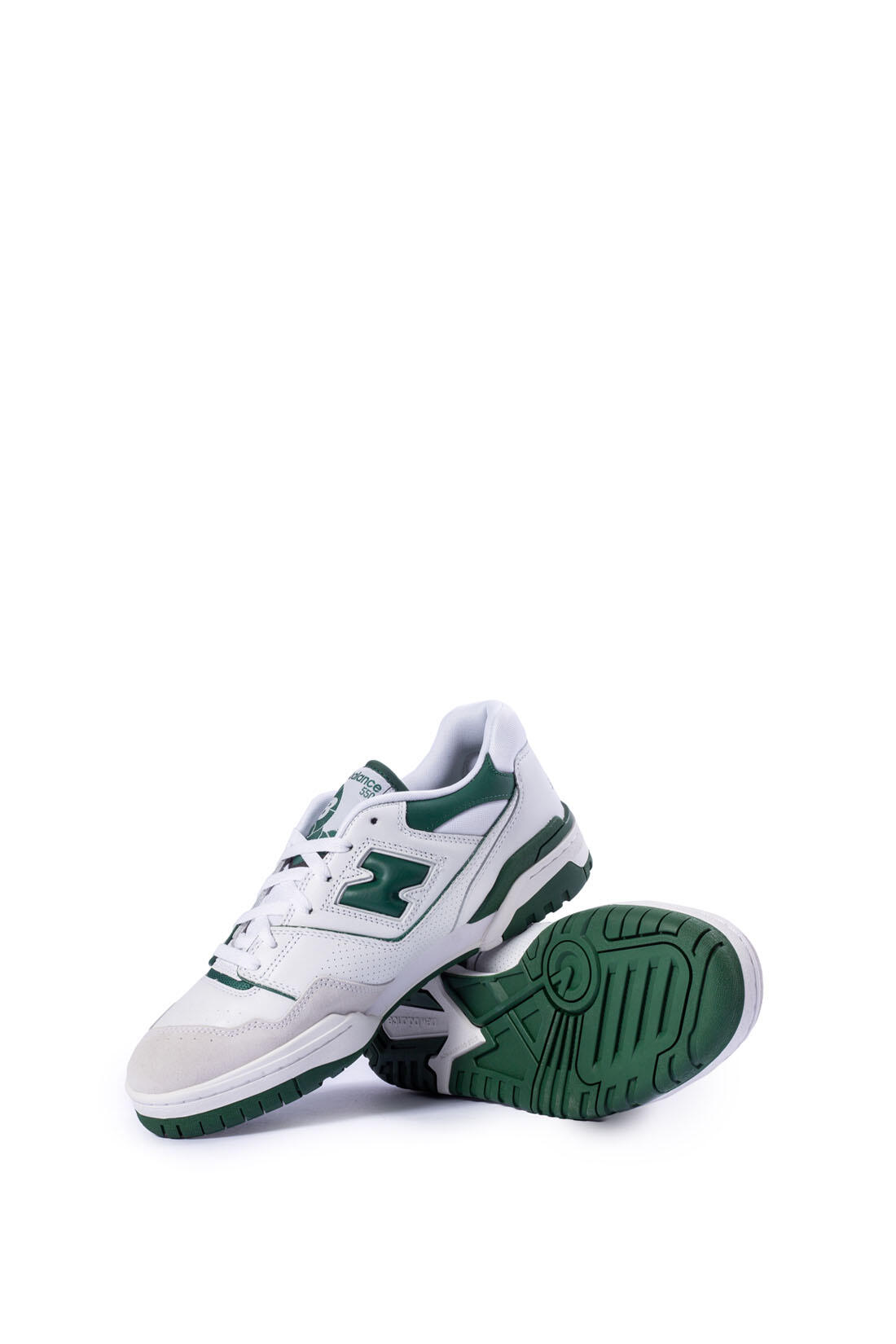 Chaussures - sportswear - unisexe - new balance 550 - blanc/vert 2/5