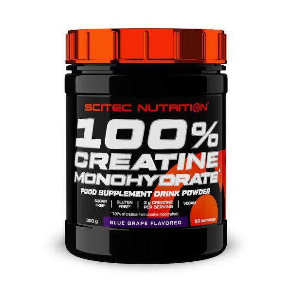 SCITEC NUTRITION 100% Creatina Monoidrato - 300 g Uva Blu Scitec Nutrition