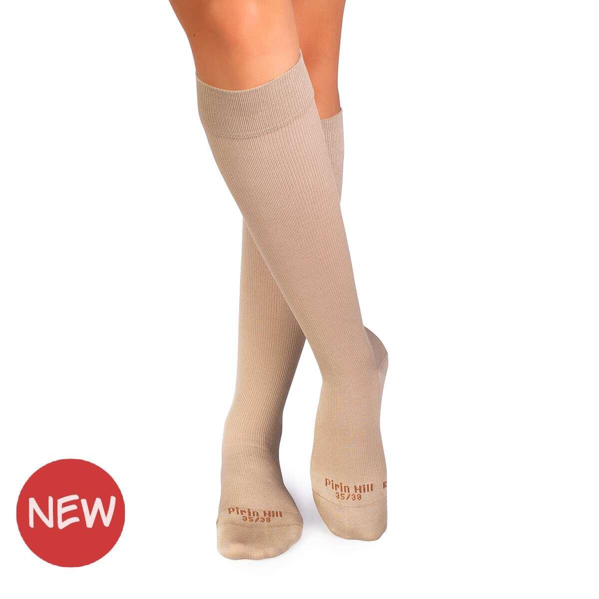 Chaussettes de compression longues 3/4 en coton mercerisé 2/7