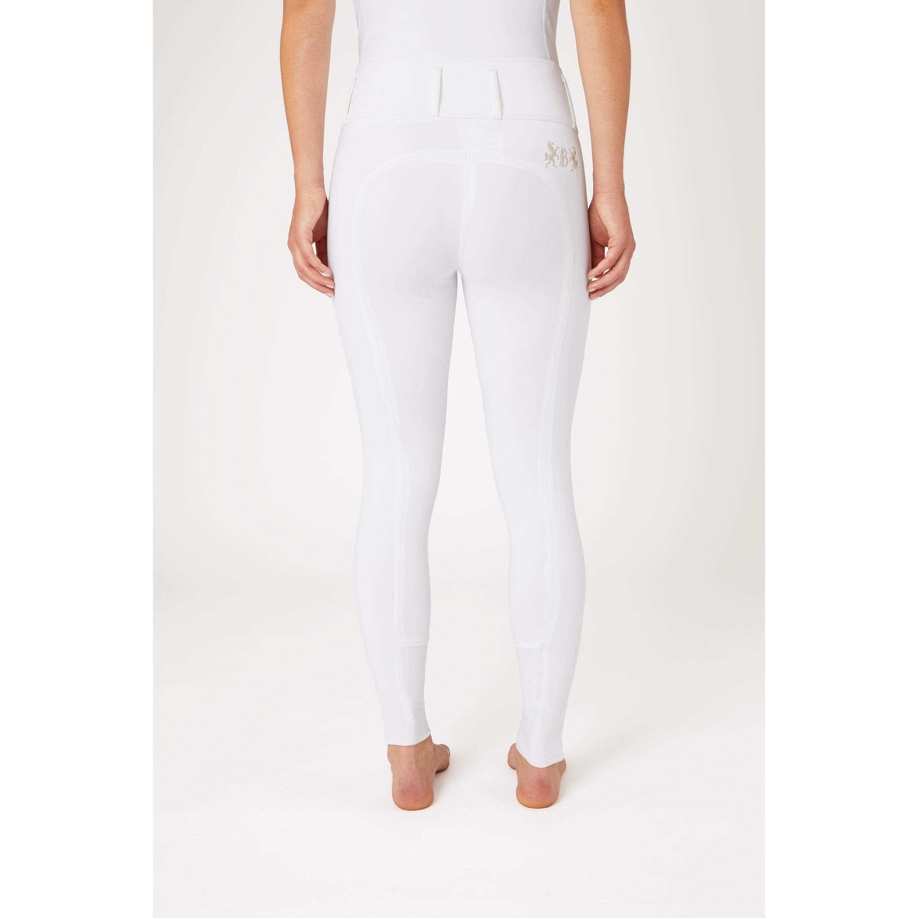 Pantalon full grip de concours d'équitation taille haute femme B Vertigo Meghan 2/4