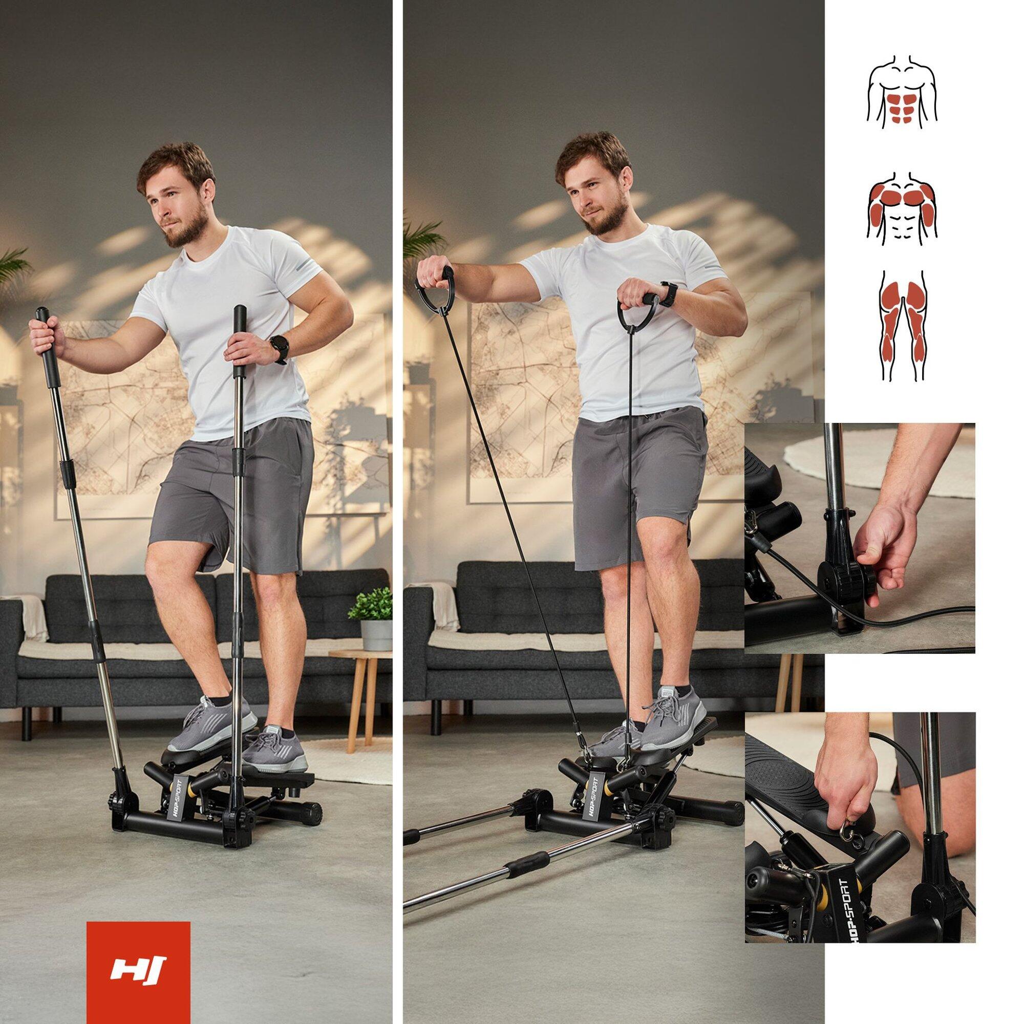 Stepper skrętny z ramionami Hop-Sport HS-050S regulacja oporu
