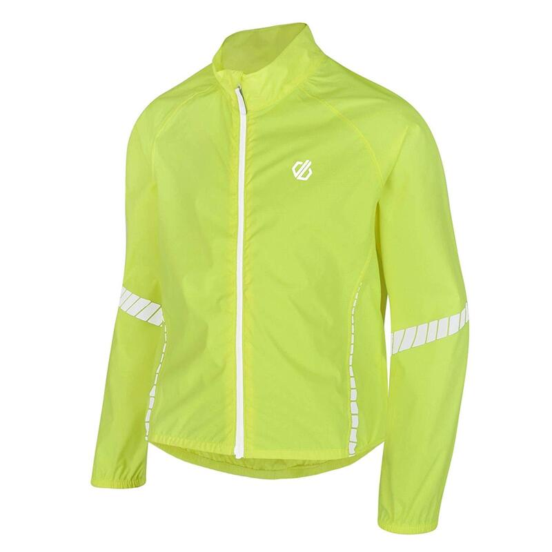 Chaqueta de Ciclismo Cordial Reflectante para Niños/Niñas Amarillo Fluorescente