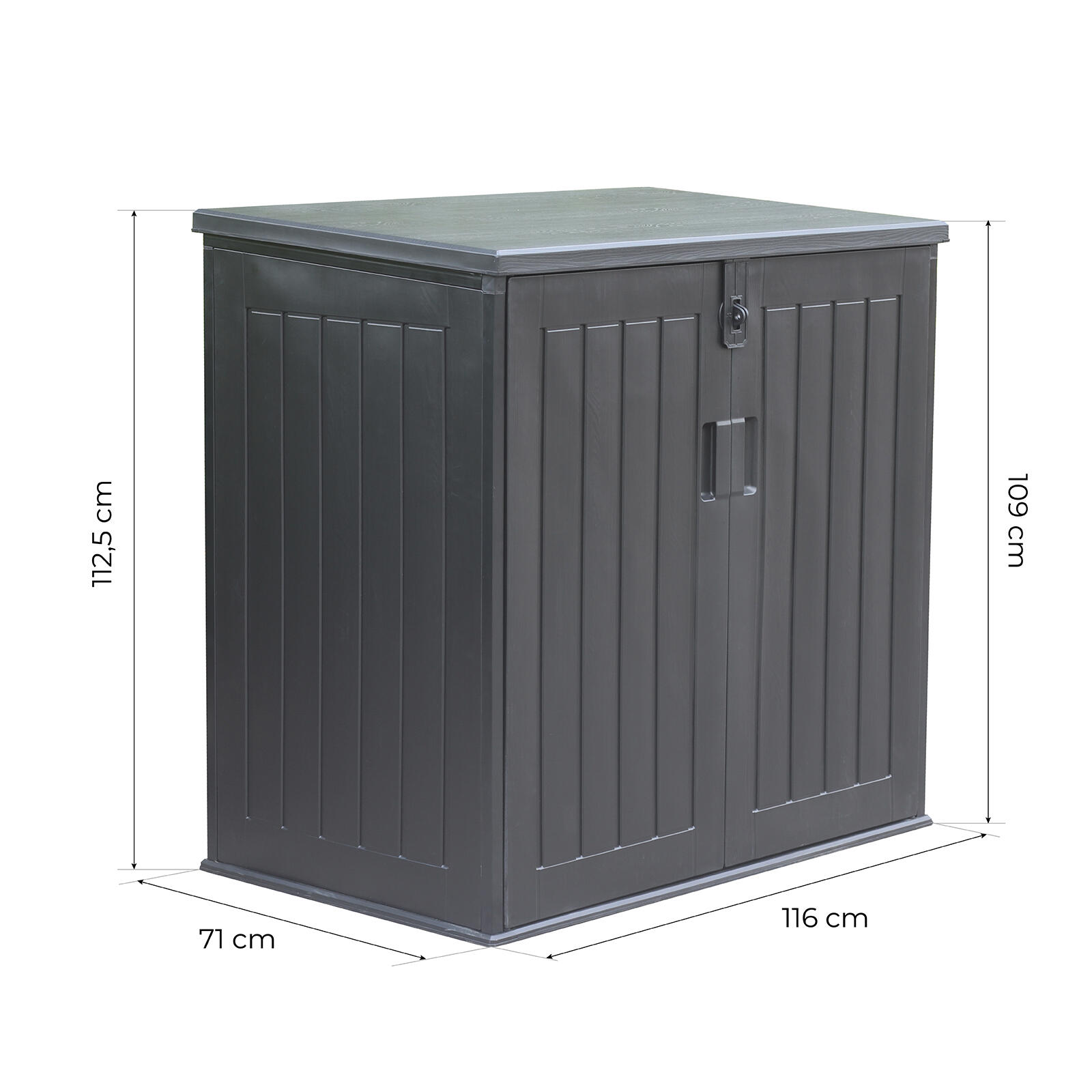 Arcón Exterior para Jardín Gardiun Soften 775 Litros 116x71x109/112,5 cm 4/5