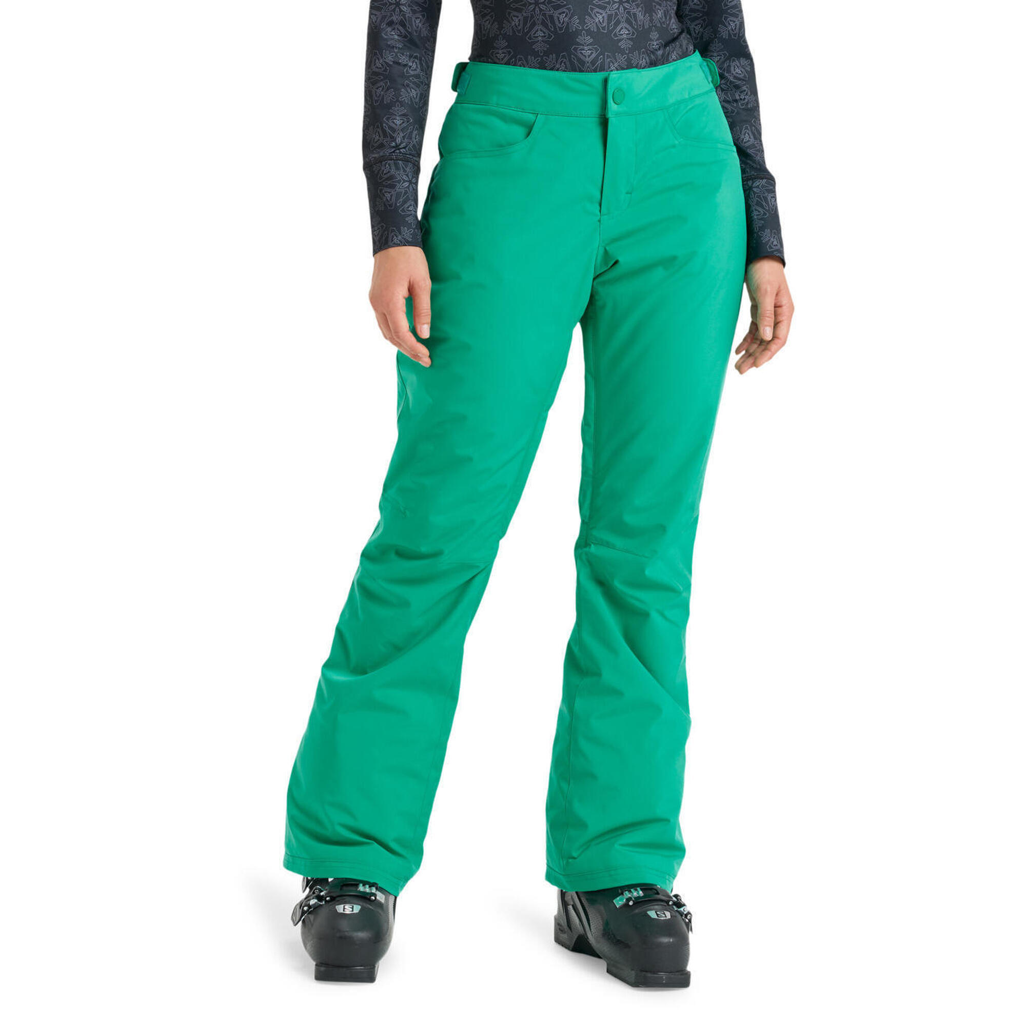 Roxy - Pantalon De Snow Technique Backyard Vert Femme - Pantalon De Ski - Vert - Decathlon