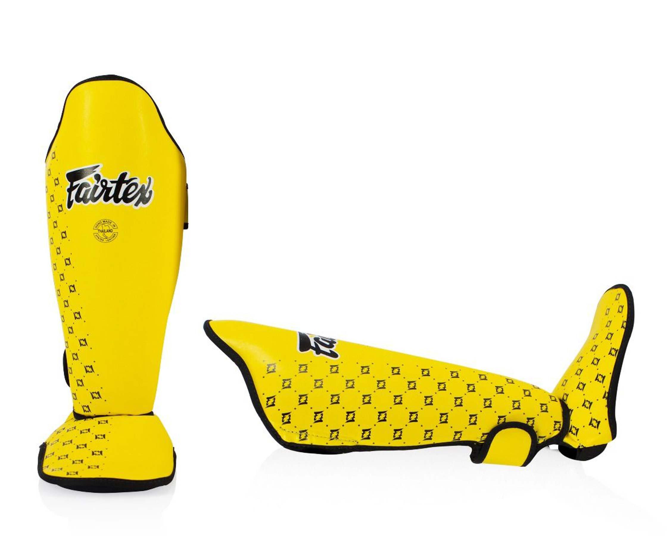 Fairtex SP5 Schienbein und Spannschoner Super Comfort, Gelb M 2/3