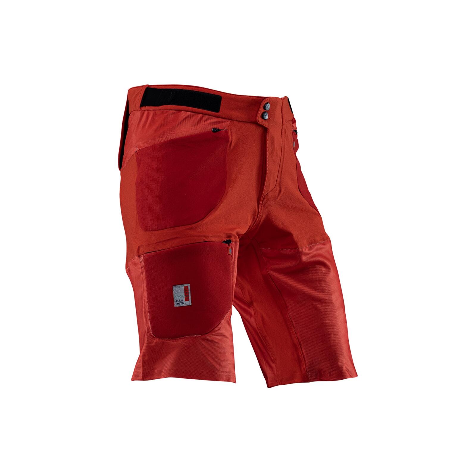 Leatt - Short Vtt Ventilé Et Léger Allmountain 3.0 Rouge Homme - Short De Vélo - Rouge - 42 M/l - Decathlon
