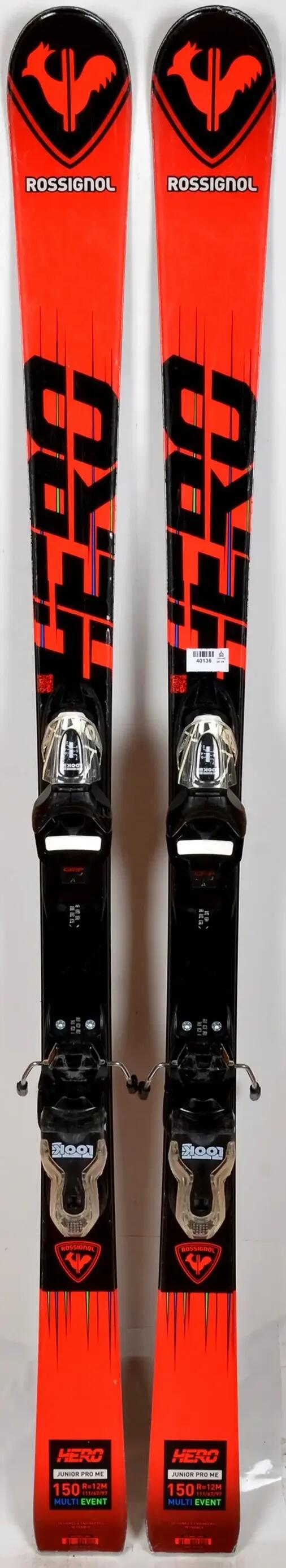 REONDITIONNE - Skis junior Rossignol HERO MULTI-EVENT JUNIOR red - CORRECT 2/2
