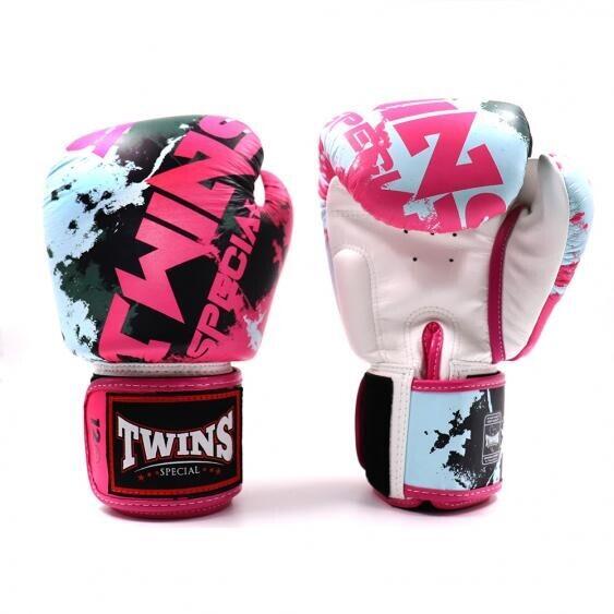 Twins - Gants De Boxe Thaï Twins Special Fbgvl 3 - Mitaines De Combat - Rose - 10 Oz - Decathlon